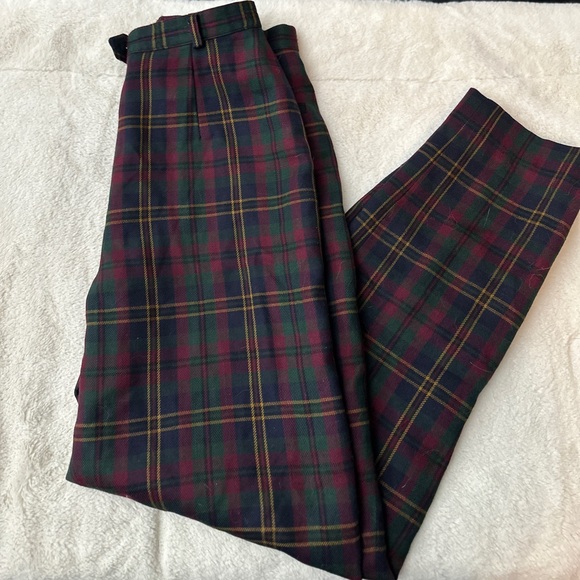 Ralph Lauren Pants - Lauren Ralph Lauren Tartan plaid wool pants
